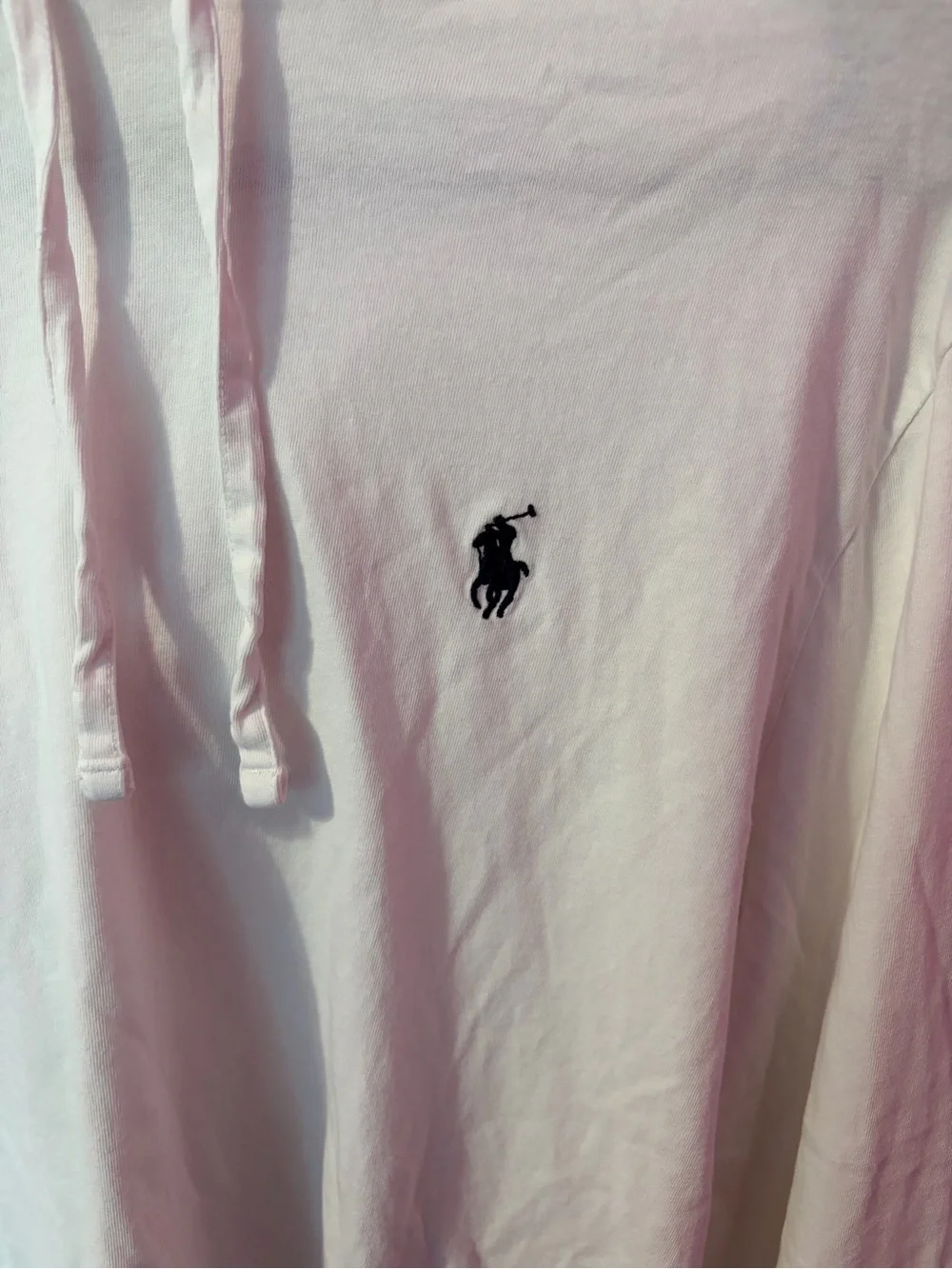 Polo by Ralph Lauren White Long-Sleeve Hooded Tee